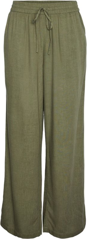 Pieces - Broek - Deep Lichen Green - 70% Viscose 30% Linnen