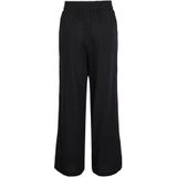 Pieces - Broek - Zwart - Linnen - Elastieke Tailleband