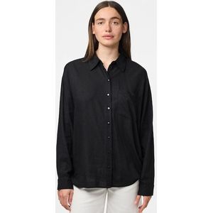 Overhemd - Lichtblauw - 70% Viscose 30% Linnen - Losse Pasvorm