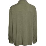 Pieces - Blouse - Deep Lichen Green - Viscose/Linnen - Relaxte Fit