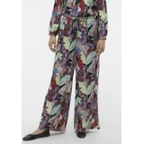 Vero Moda Broek Vmgaja Palma Hw Pants Wvn Ga 10308910 Black/palma Dames