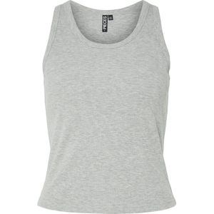 PIECES - PCANIBI - Top - Lichtgrijs - Mouwloos - Slanke Pasvorm