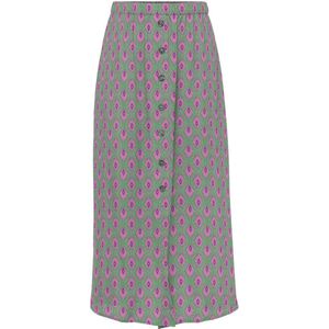ONLY - ONLNOVA LIFE VIS BUTTON SKIRT WVN - Dames - Rokken