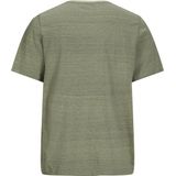 Jack & Jones - Basic T-shirt - Blauw - Katoen/Polyester - V-hals met Rubberprint