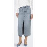 ONLY - Onllian HW Pocket Midi Rok - Lichtblauw - Denim