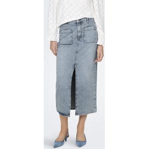 ONLY - Onllian HW Pocket Midi Rok - Lichtblauw - Denim