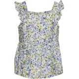 VERO MODA - Top - Lichtroze - Katoen - Korte Mouwen - Ruches