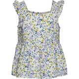 VERO MODA - Top - Lichtroze - Katoen - Korte Mouwen - Ruches