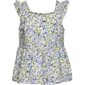 VERO MODA - Top - Lichtroze - Katoen - Korte Mouwen - Ruches