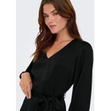 Only - ONLNEW ALENA LIFE - Tuniekjurk - Zwart - Lange Mouwen - V-hals