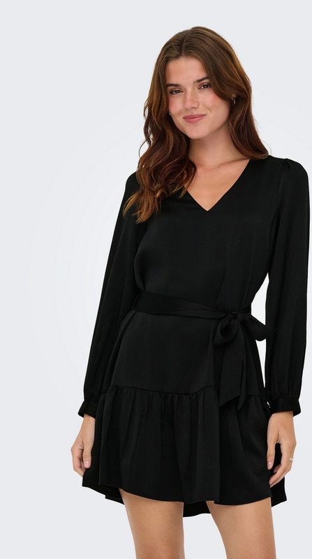 Only - ONLNEW ALENA LIFE - Tuniekjurk - Zwart - Lange Mouwen - V-hals