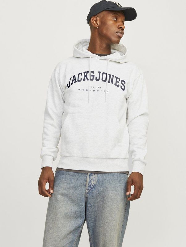 Jack & Jones - Heren Hoodies Caleb Sweat Hood - Wit
