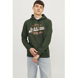 Hoodie - Licht Geborsteld - 70% Katoen 30% Polyester - Rubberen Print