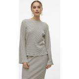 VERO MODA - Vmlena Ls Boatneck Blouse - Blouse - Zwart - Tencel