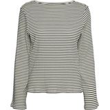 VERO MODA - Vmlena Ls Boatneck Blouse - Blouse - Zwart - Tencel