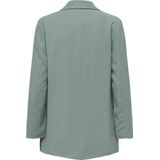 Jacqueline de Yong - Solde Blazer - Zwart - Viscosemix - Knoopsluiting