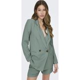 Jacqueline de Yong - Solde Blazer - Zwart - Viscosemix - Knoopsluiting