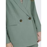 Jacqueline de Yong - Solde Blazer - Zwart - Viscosemix - Knoopsluiting