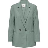 Jacqueline de Yong - Solde Blazer - Zwart - Viscosemix - Knoopsluiting