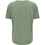 Only T-shirt Onlfree Life S s Print Top Box Jrs 15325533 Hedge Green untamable Dames
