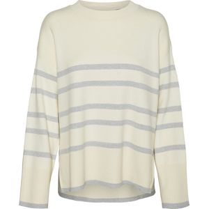 Vero Moda - Vmsaba Ls o-Neck Stripe Pullover Ga Noos - Dames - Gebreide Truien