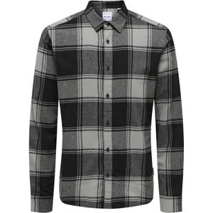 Only & Sons - ONSGUDMUND LS CHECKED SHIRT NOOS - Vrijetijdshemd - Grijs