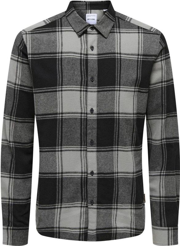 Only & Sons - ONSGUDMUND LS CHECKED SHIRT NOOS - Vrijetijdshemd - Grijs