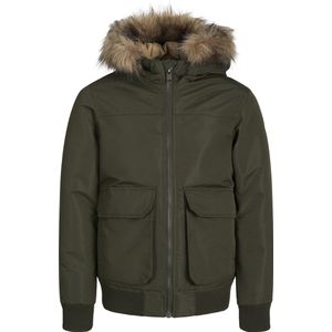 Jack & Jones Jjeconstruct Detachable Fur Bomber Jnr Jongens Jas
