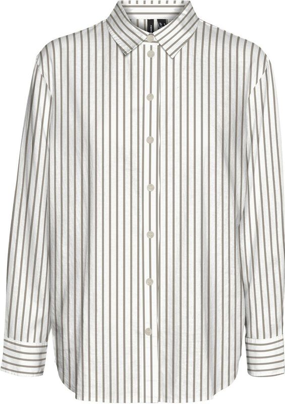 Blouse - Gestreept - Linnen - Lange Mouw - Losse Pasvorm