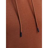 JACK & JONES Bradley sweat hood regular fit, heren hoodie katoenmengsel met capuchon, cognac bruin