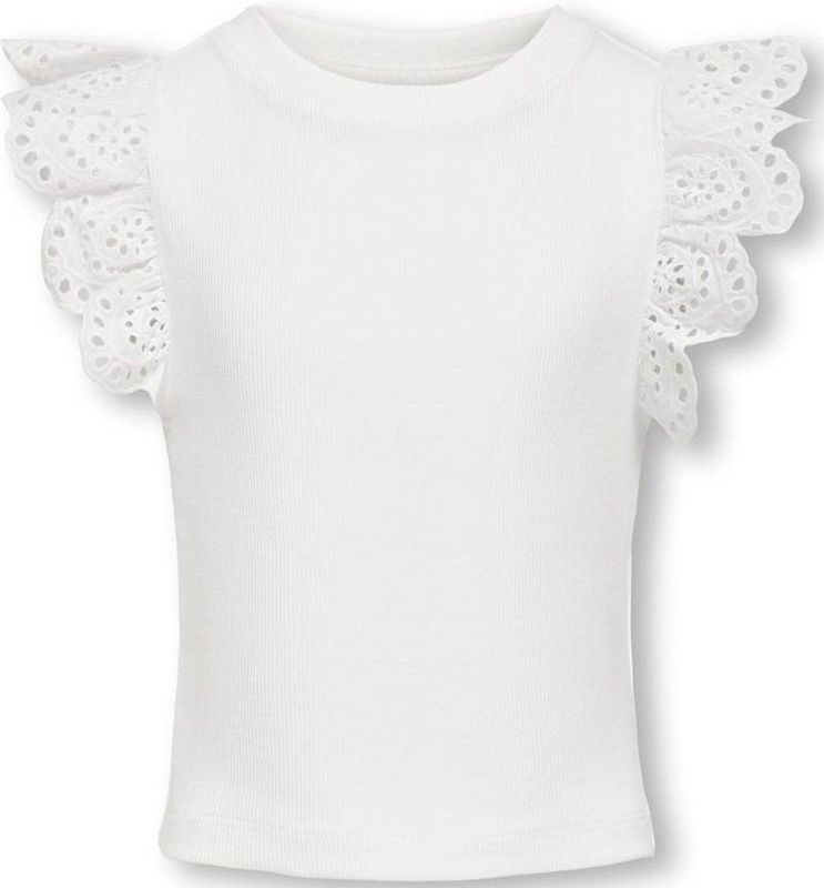 Shirt - KOGDrea - Effen - Jersey - Kwartmouw - Normale Pasvorm