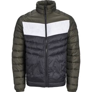 Jack & Jones - Sprint Puffer Hood - Heren Jas - Zwart - Polyester