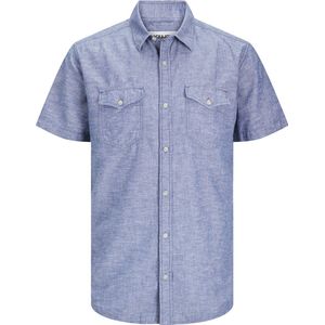 Jack Jones Jcosheridan Linen Blend Shirt Ss Heren Overhemd