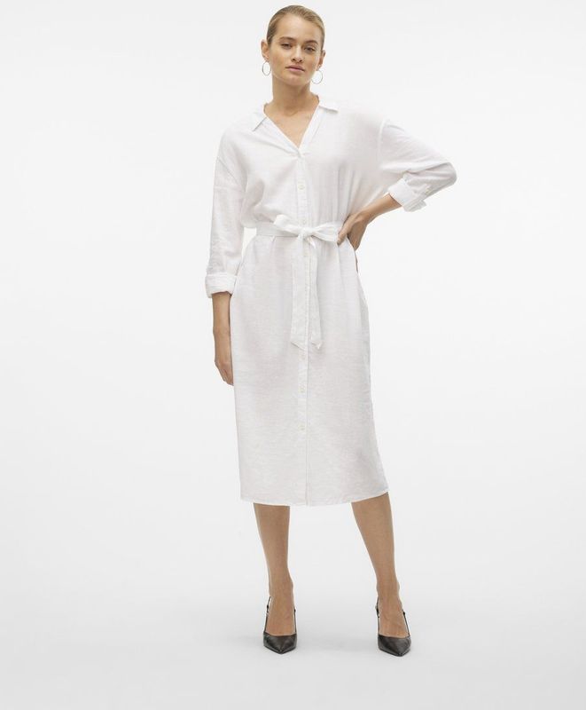 Vmlinn - Blousejurk - Blauw - Katoen - Lange Mouwen