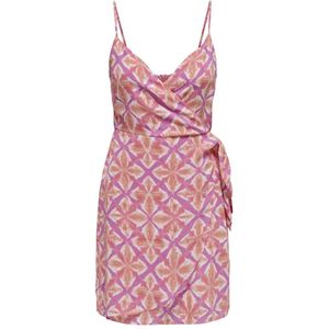 Only - Onlalma Life - Jurk - Roze Dessin