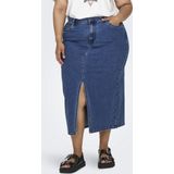 ONLY CARMAKOMA - Rok - Midi-lengte - Knoopsluiting - Split Aan Voorzijde