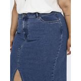 ONLY CARMAKOMA - Rok - Midi-lengte - Knoopsluiting - Split Aan Voorzijde