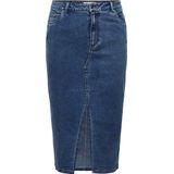 ONLY CARMAKOMA - Rok - Midi-lengte - Knoopsluiting - Split Aan Voorzijde