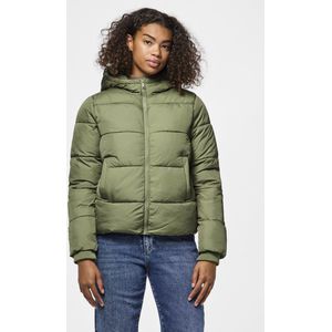 Pieces Jas Pcbee New Short Puffer Jacket Bc 17115626 Deep Lichen Green Dames