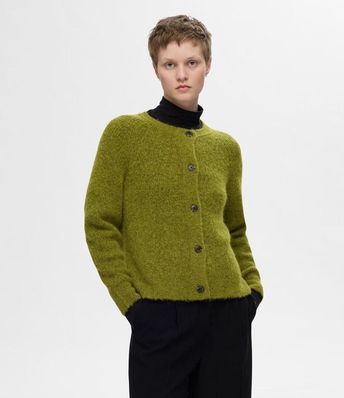 Wolmix - Vest - Zacht - Met Knopen - Lange Raglanmouwen - Relaxed Fit