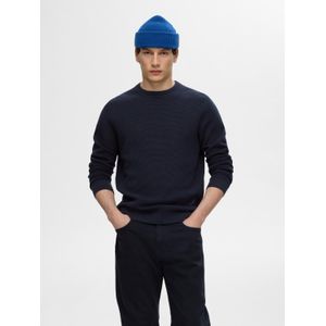 SELECTED HOMME Gebreide trui SLHROSS LS KNIT STRUCTURE CREW NECK NOOS