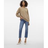 Vero Moda - Vmleaf Ls Long v-Neck Pullover - Dames - Gebreide Truien