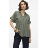Vero Moda Blouse VMBUMPY - Kleur Laurel Wreath - Korte Mouwen