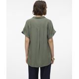 Vero Moda Blouse VMBUMPY - Kleur Laurel Wreath - Korte Mouwen