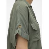 Vero Moda Blouse VMBUMPY - Kleur Laurel Wreath - Korte Mouwen