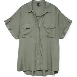 Vero Moda Blouse VMBUMPY - Kleur Laurel Wreath - Korte Mouwen