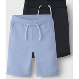 Name It - NkmVermo - Sweatshorts - Chambray Blue - 2-pack