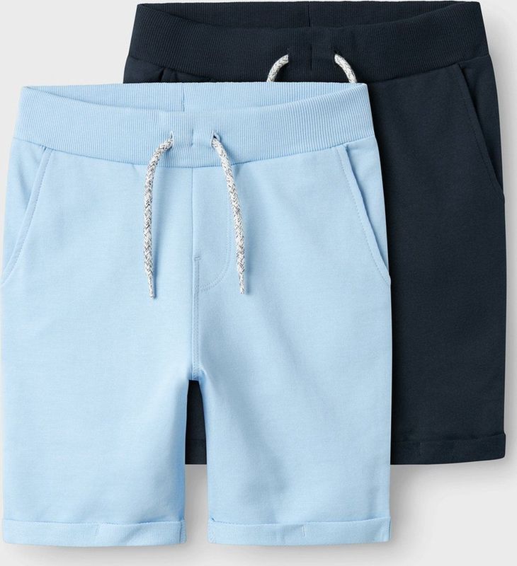 Name It - NkmVermo - Sweatshorts - Chambray Blue - 2-pack