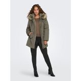 ONLY - Korte Parka - Dames - Groen - Bodywarmer