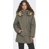 ONLY - Korte Parka - Dames - Groen - Bodywarmer